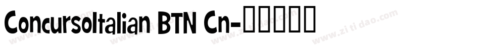 ConcursoItalian BTN Cn字体转换